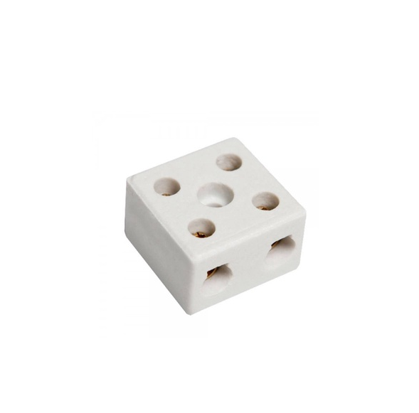 CONECTOR PORCELANA 2POLOS 6 MM MELFI *