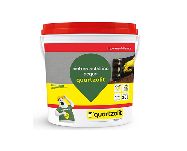 PINTURA ASFALTICA AQUA QUARTZOLIT – 3,6 LTS