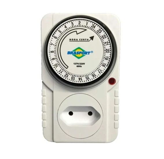 TIMER ANALOGICO PROF. BIVOLT -BRASFORT 8769